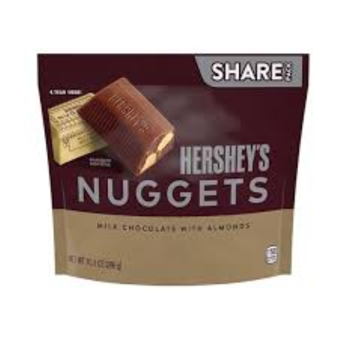 HERSHEY'S NUGGETS MILK & ALMONDS 286G